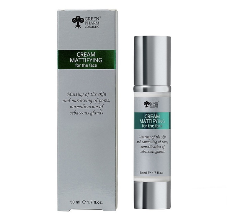 Матуючий крем з SPF-15 рН 5,5 Green Pharm Cosmetic 50мл