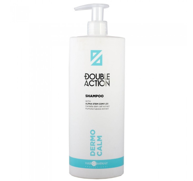 Шампунь смягчающий для чувствительной кожи головы Hair Company Double Action Dermo Calm Shampoo 1000мл