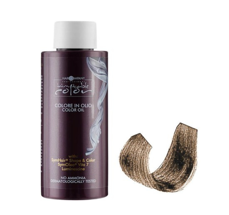 Масло для окрашивания без аммиака Hair Company Inimitable Color Oil 7.1 пепельный средне-русый 100мл