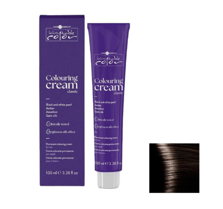 Стійка перманентна крем-фарба Hair Company Inimitable Color 5.1 світлий попелястий каштан 100мл
