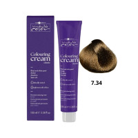 Стійка перманентна крем-фарба Hair Company Inimitable Color 7.34 золотистий мідний блондин 100мл