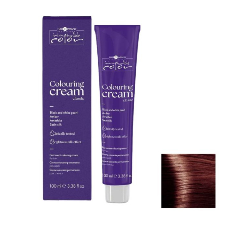 Стійка перманентна крем-фарба Hair Company Inimitable Color 7.41 блондин мідний матовий 100мл