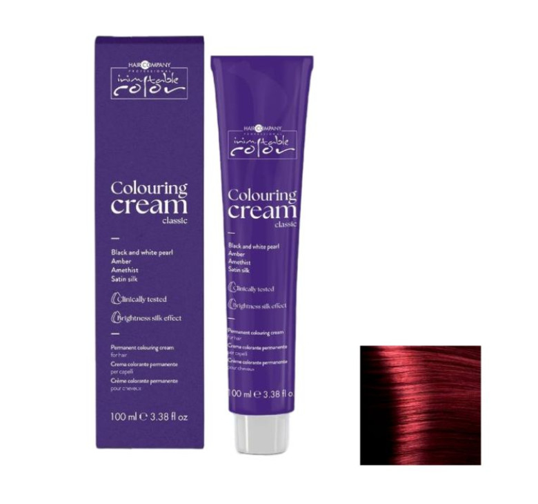 Стійка перманентна крем-фарба Hair Company Inimitable Color 6.666 вишня 100мл