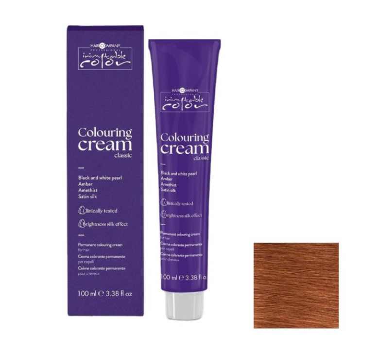 Стійка перманентна крем-фарба Hair Company Inimitable Color 8.43 світло-русявий мідний золотистий 100мл