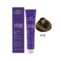 Стійка перманентна крем-фарба Hair Company Inimitable Color 6.12 інтенсивний попелястий темно-русявий 100мл