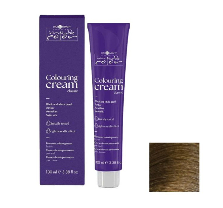 Стійка перманентна крем-фарба Hair Company Inimitable Color 8.12 інтенсивний попелястий темно-русявий 100мл