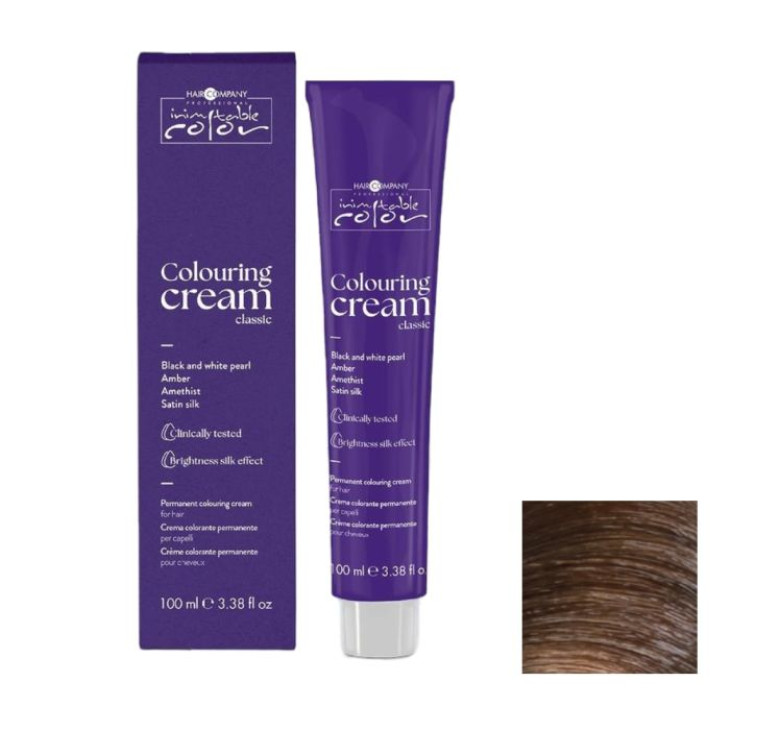 Стойкая перманентная крем-краска Hair Company Inimitable Color 8 ROSE светло русый 100мл