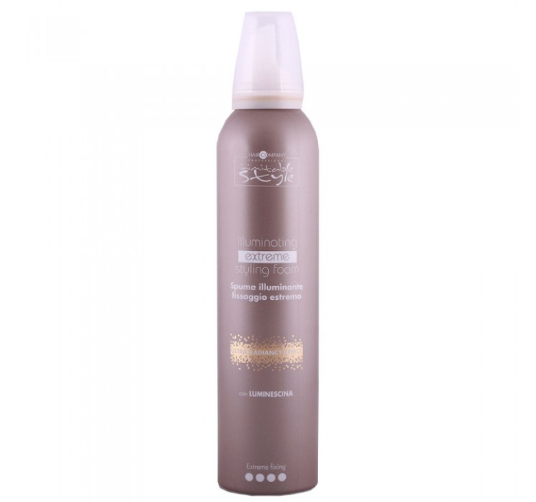 Моделирующий мусс для блеска экстрасильной фиксации 4 Hair Company Inimitable Style Illuminating Extreme Styling Foam 250мл