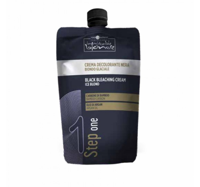 Черный обесцвечивающий крем для ледяного блонда Hair Company Inimitable Blonde Ice Blond Black Bleaching Cream 300мл