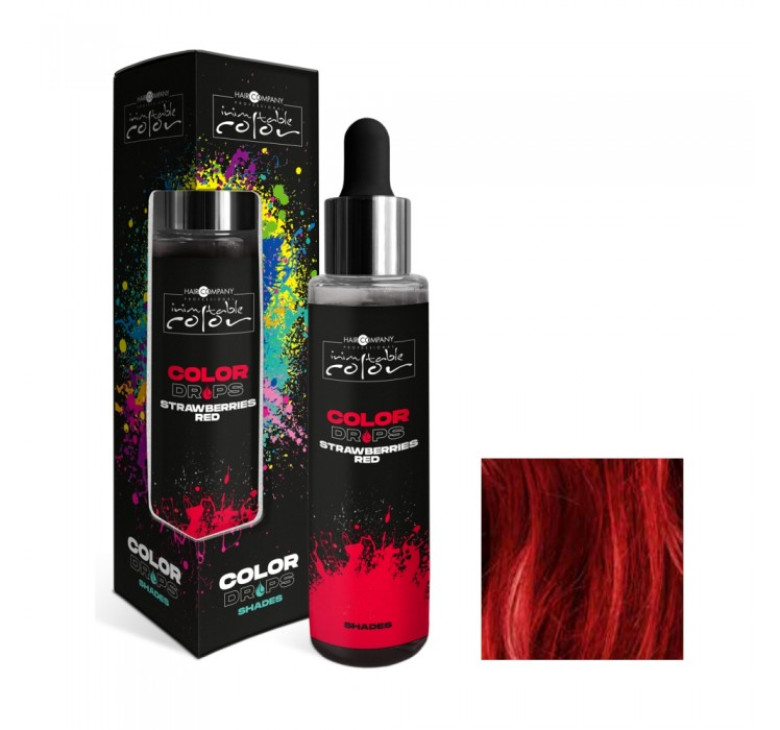 Концентрированные пигменты-капли для окрашивания Hair Company Inimitable Color Drops Shades красная клубника 50мл