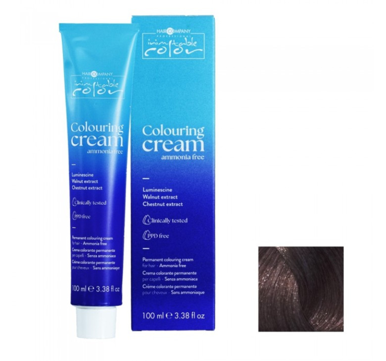 Мягкая перманентная крем-краска без аммиака Hair Company Inimitable Color Coloring Cream Ammonia Free 8.22 интенсивный светлый жемчужный блонд 100мл