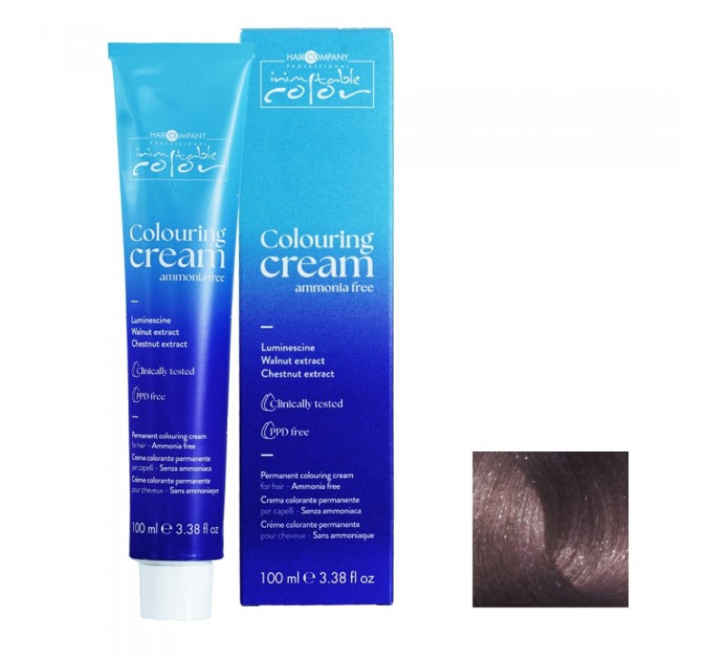 Мягкая перманентная крем-краска без аммиака Hair Company Inimitable Color Coloring Cream Ammonia Free 9.22 интенсивный жемчужный блонд 100мл