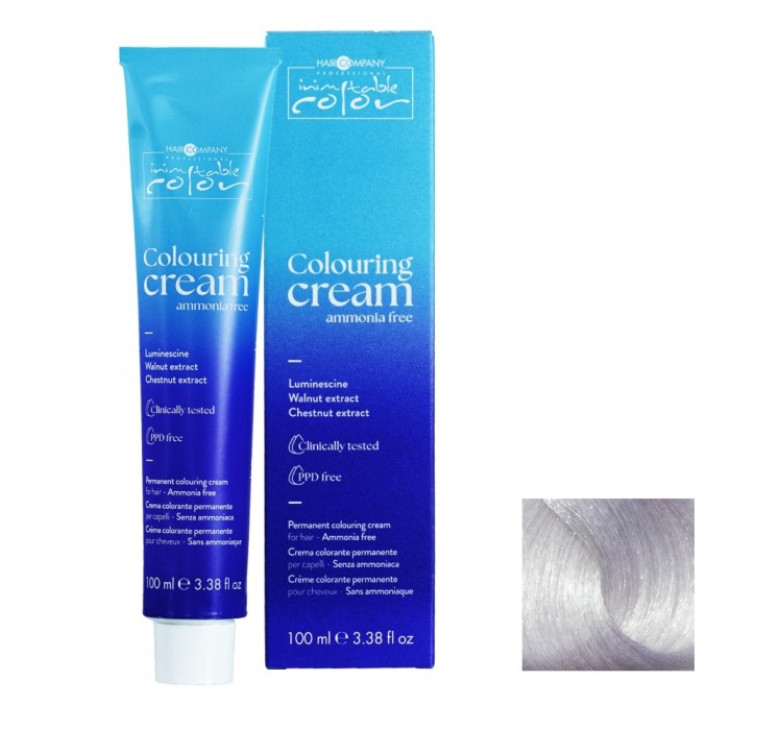М'яка перманентна крем-фарба без аміаку Hair Company Inimitable Color Coloring Cream Ammonia Free 11.00 суперблонд нейтральний 100мл