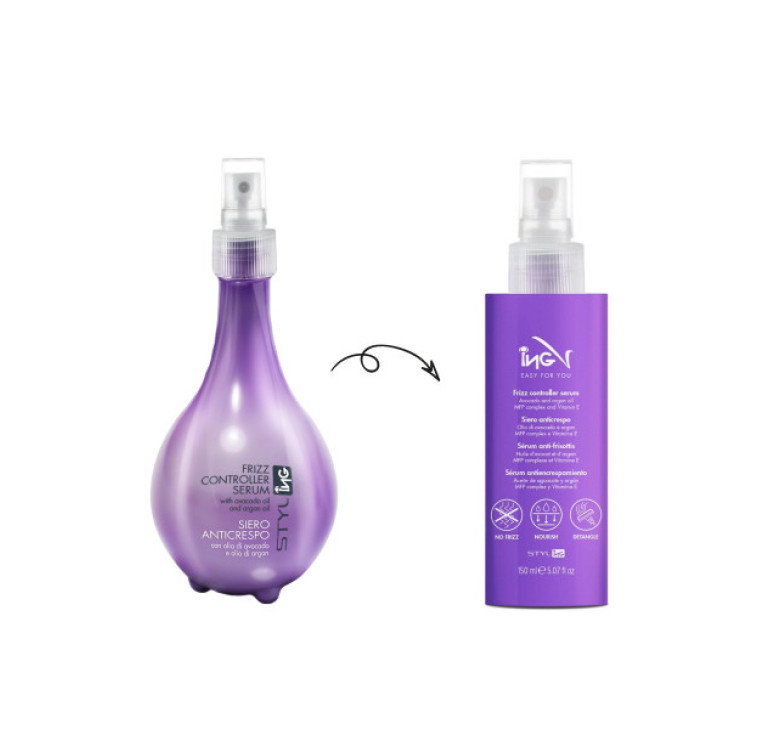 Сироватка для неслухняного та кучерявого волосся ING Styling Frizz Controller Serum 150мл