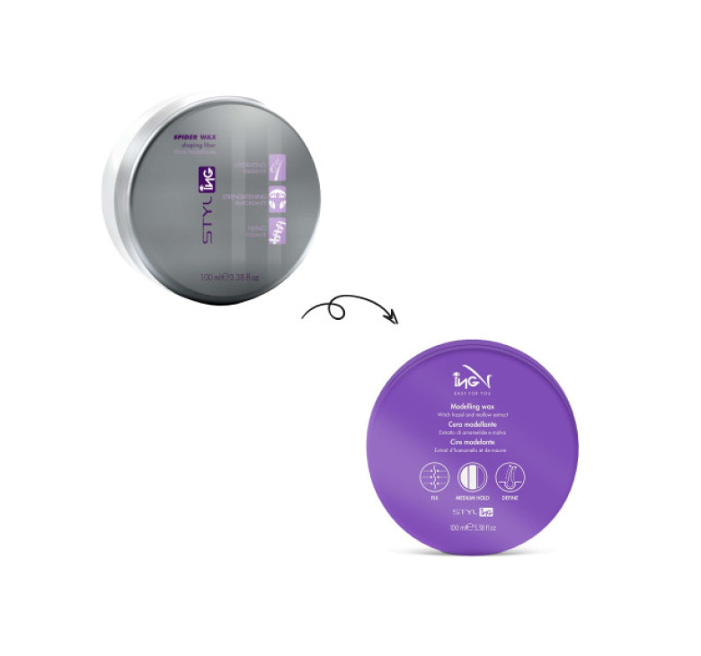 Воск-паутинка для стайлинга средней фиксации ING Styling Spider Wax 100мл