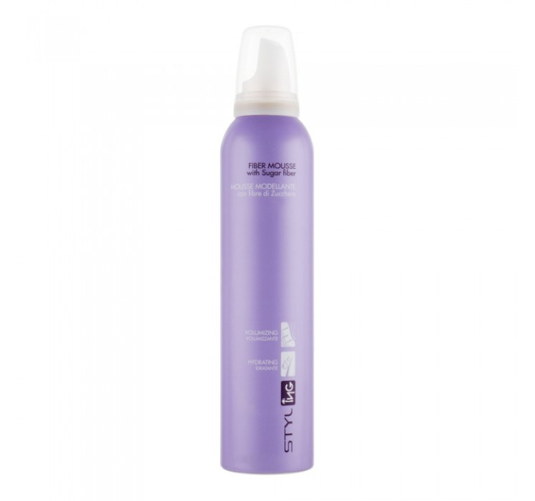 Моделюючий мус із цукровим волокном легкої фіксації 2 ING Styling Fiber Mousse 250мл