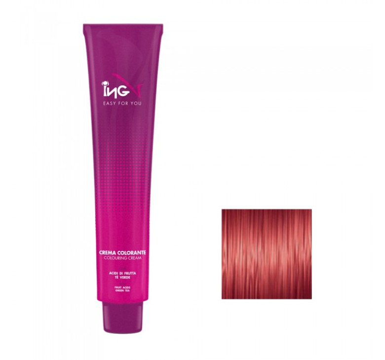 Стойкая перманентная крем-краска с фруктовыми кислотами ING Coloring Cream With Fruit Acids 7.64 красный пламенный 100мл