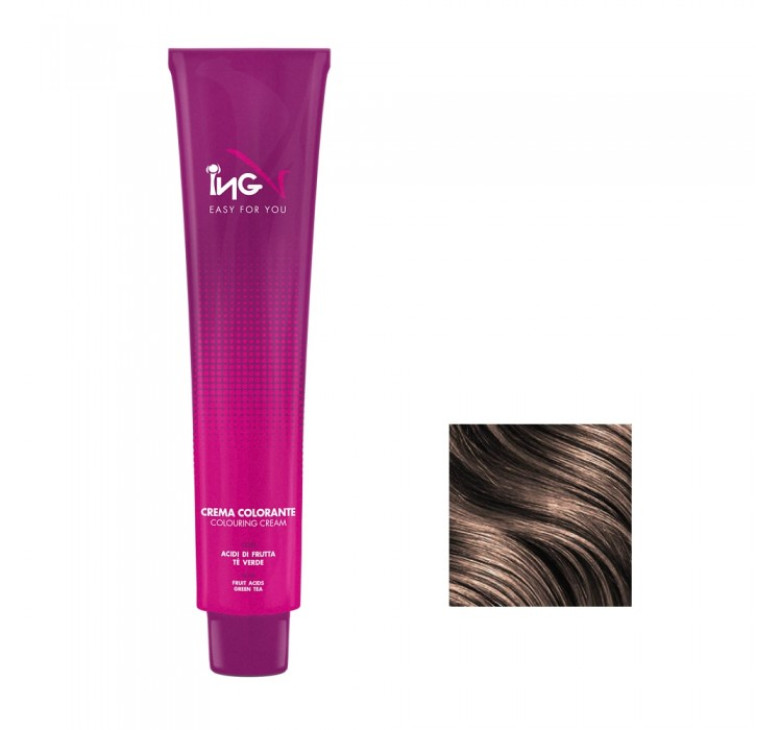 Крем фарба для волосся ING Coloring Cream With Fruit Acids 4С кава 100мл