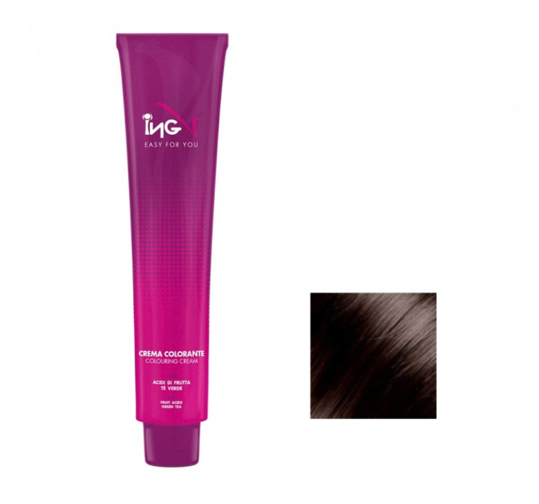 Стійка фарба для волосся ING Coloring Cream With Fruit Acids 5С кава Глясе 100мл