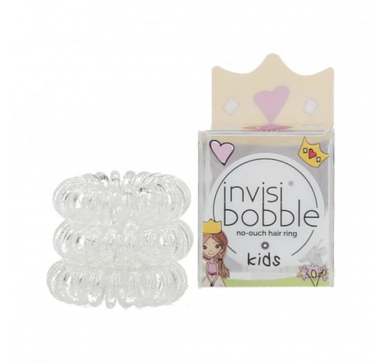 Резинка-браслет для волосся Invisibobble Kids Princess Sparkle прозорий з блискітками 1шт