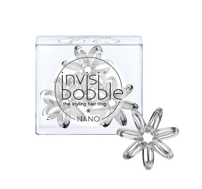 Резинка-браслет для волосся Invisibobble Nano Crystal Clear прозорий 1шт