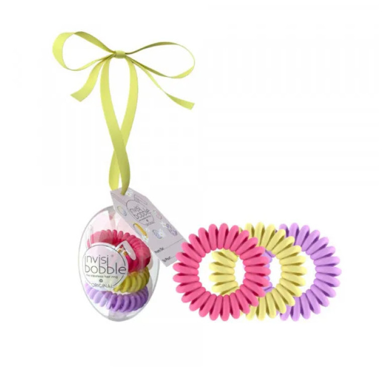 Резинка-браслет для волос Invisibobble Original Easter Perfect Ballon розовый, фиолетовый, желтый 1шт