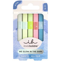 Резинка-браслет для волосся Invisibobble HAIR TIE Glow In The Dark сірий/жовтий/рожевий/зелений/блакитний