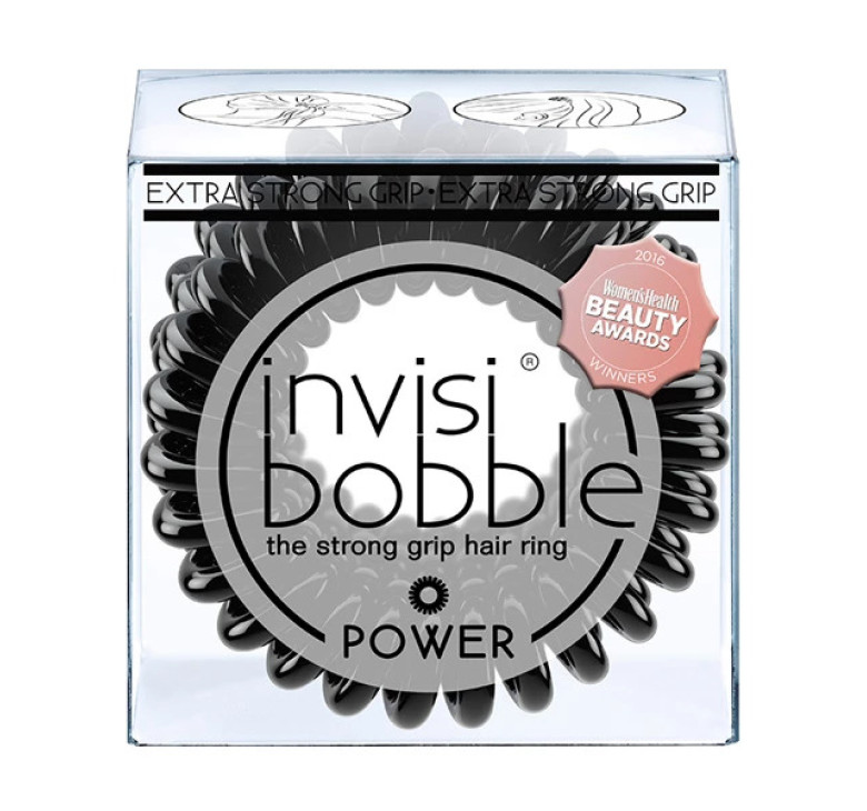 Резинка-браслет для волос Invisibobble Power True Black экстра-сильной фиксации черный 1шт