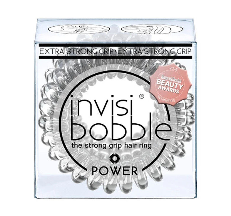 Резинка-браслет для волосся Invisibobble Power Crystal Clear екстра-сильної фіксації прозорий 1шт