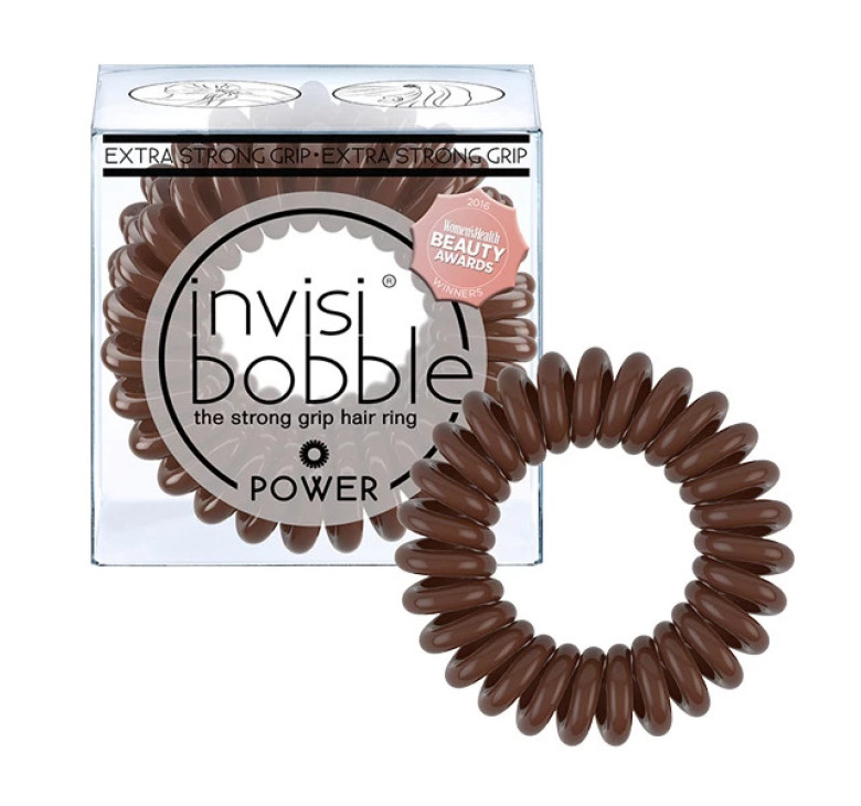 Резинка-браслет для волосся Invisibobble Power Pretzel Brown екстра-сильної фіксації коричневий 1шт