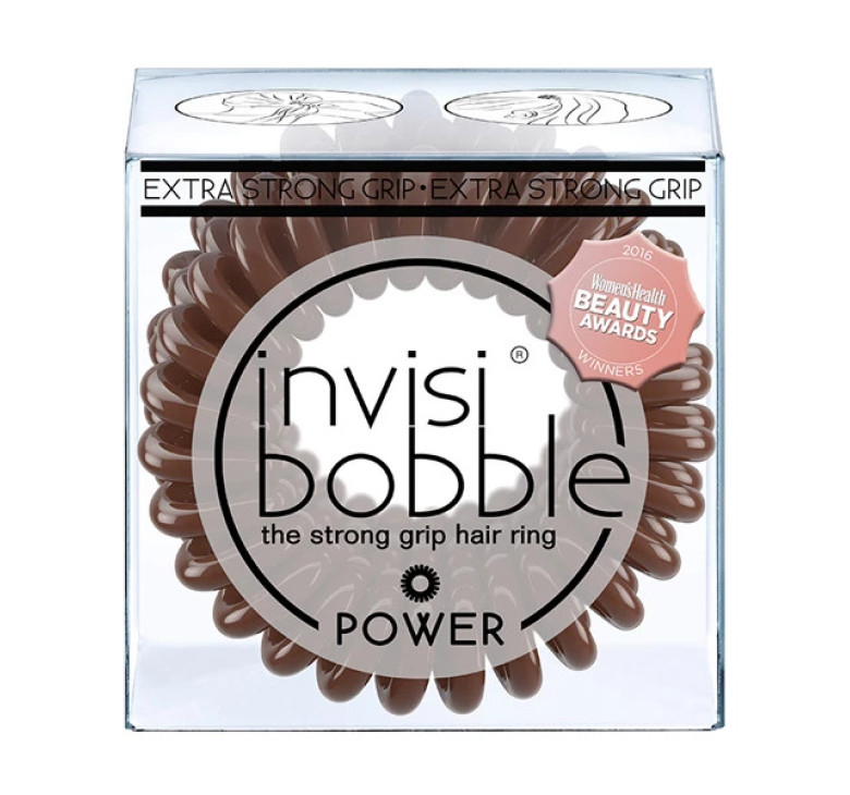 Резинка-браслет для волосся Invisibobble Power Pretzel Brown екстра-сильної фіксації коричневий 1шт