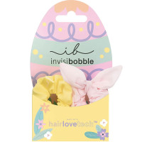 Резинка-браслет для волос Invisibobble Sprunchie Easter Funny Bunny набор 2шт желтый и розовый