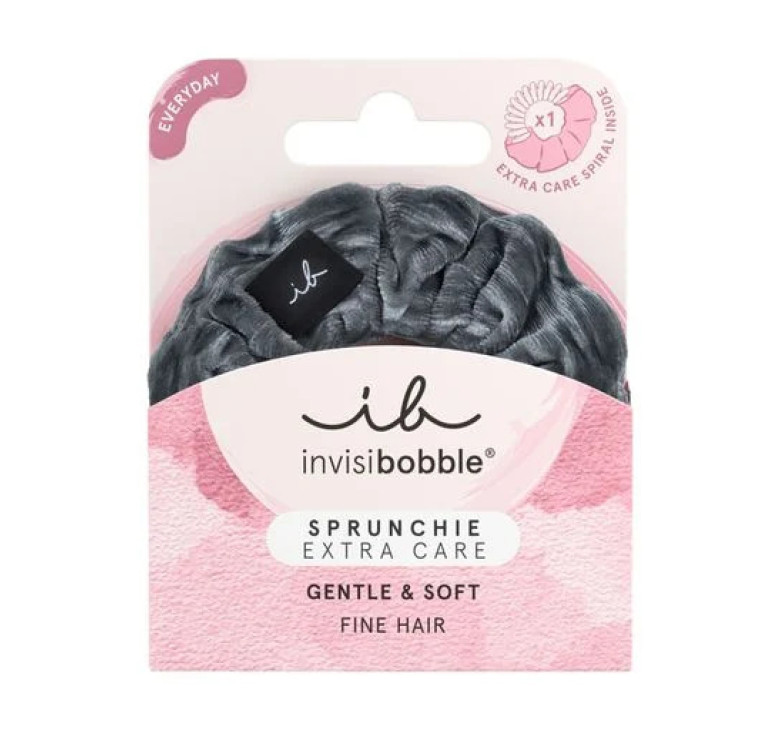 Резинка-браслет для волосся Invisibobble Sprunchie EXTRA CARE Soft as Silk сірий 1шт