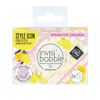 Резинка-браслет для волосся Invisibobble Sprunchie Duo Fruit Fiesta Simply The Zest жовтий/рожевий з білим набір 2шт