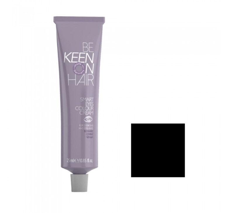 Фарба для брів та вій Keen Smart Eyes Colour Cream чорна 60мл