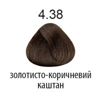 Фарба для волосся 360 4.38 золотисто-коричневий каштан 100мл