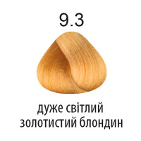 Фарба для волосся 360 9.3 дуже світлий золотистий блондин 100мл