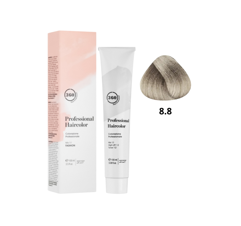 Фарба для волосся 360 8.8 світлий блондин коричневий 100мл