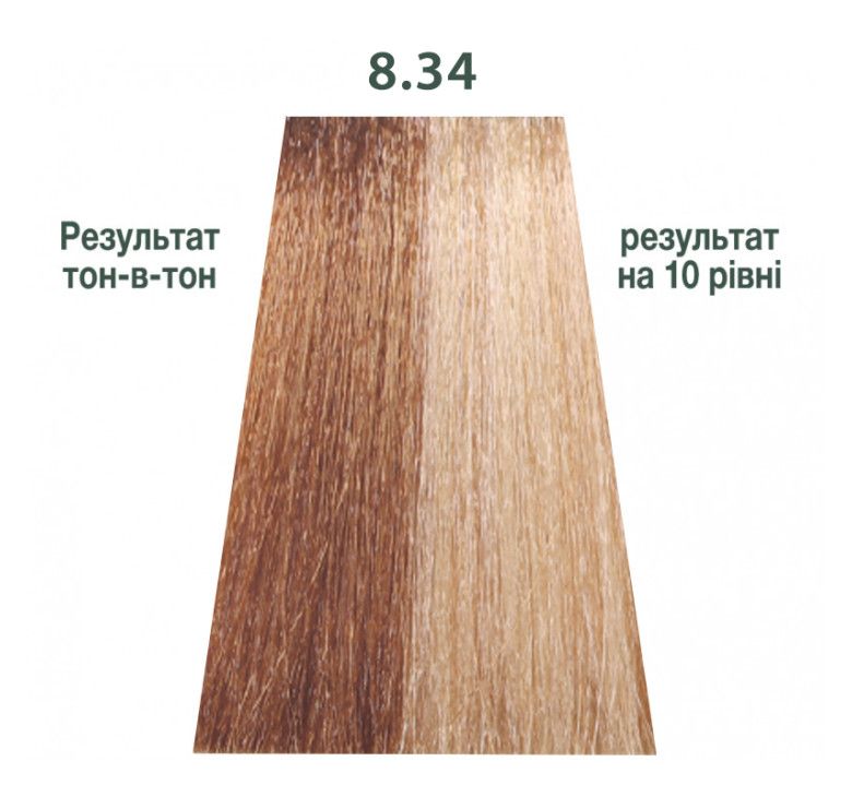 Полуперманентная система окрашивания в виде геля Kaaral Baco Color Glaze 8.34 светлый блондин золотисто-медный 60мл