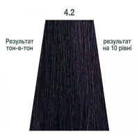 Напівперманентна система фарбування у вигляді гелю Kaaral Baco Color Glaze 4.2 шатен фіолетовий 60мл