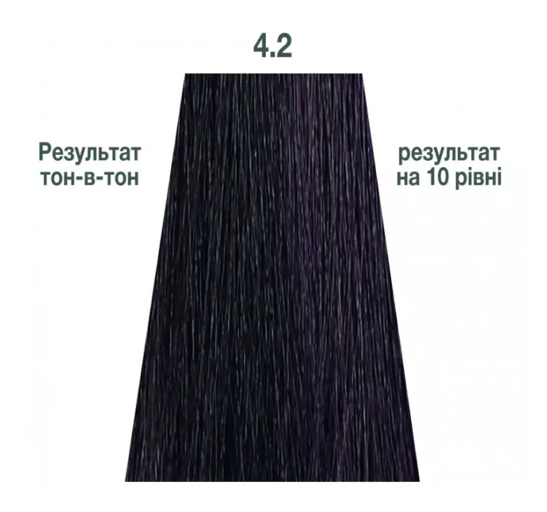Напівперманентна система фарбування у вигляді гелю Kaaral Baco Color Glaze 4.2 шатен фіолетовий 60мл