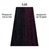 Напівперманентна система фарбування у вигляді гелю Kaaral Baco Color Glaze 5.66 світлий шатен інтенсивний червоний 60мл