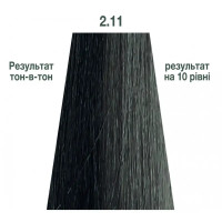 Напівперманентна система фарбування у вигляді гелю Kaaral Baco Color Glaze 2.11 дуже темний коричневий інтенсивний попелястий 60мл