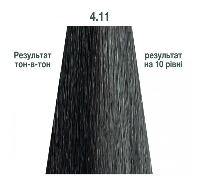 Напівперманентна система фарбування у вигляді гелю Kaaral Baco Color Glaze 4.11 шатен інтенсивний попелястий 60мл