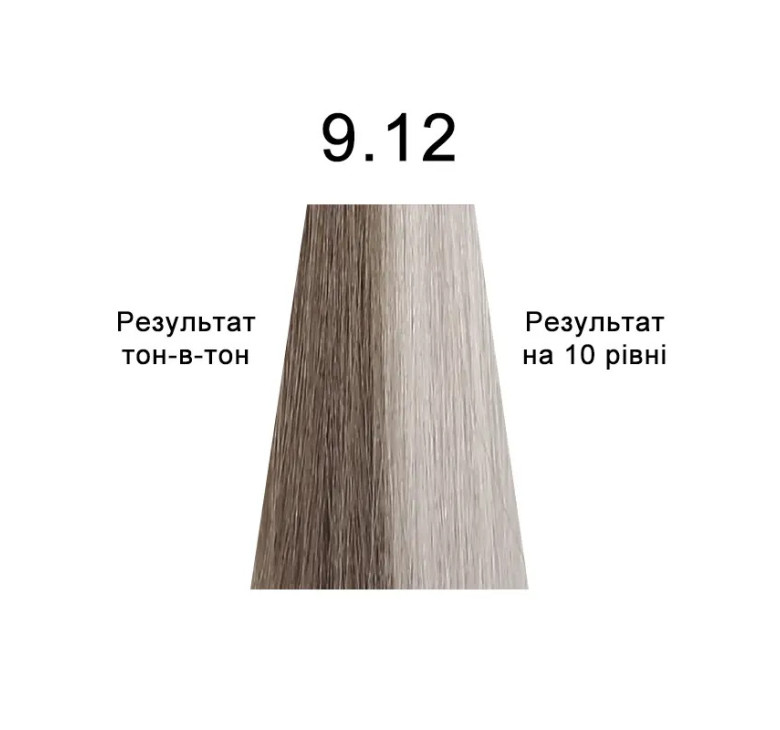 Напівперманентна система фарбування у вигляді гелю Kaaral Baco Color Glaze 9.12 дуже світлий блондин попелясто-фіолетовий 60мл