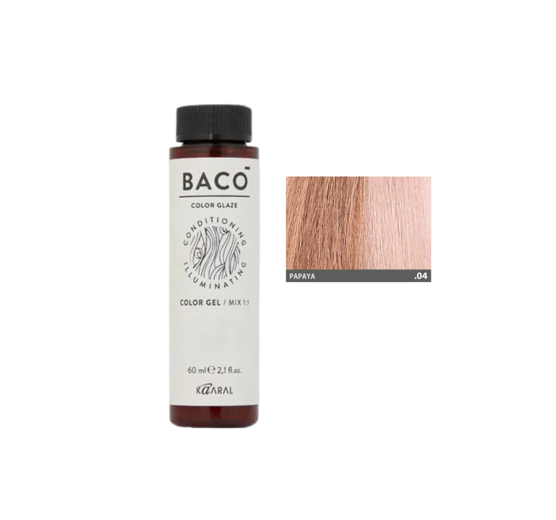 Напівперманентна система фарбування у вигляді гелю Kaaral Baco Color Glaze .04 папайя 60мл