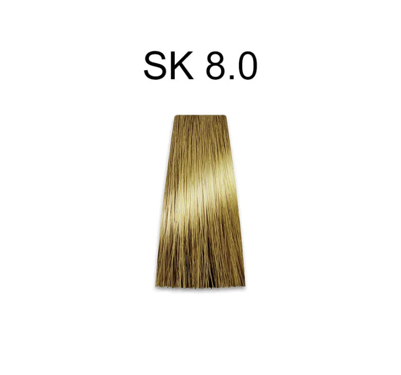 Стойкая крем-краска для волос Kaaral Baco Color Silkera 8.0 светлый блондин 100мл