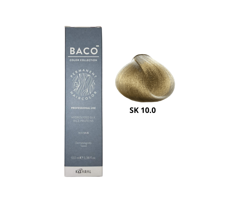 Стійка крем-фарба для волосся Kaaral Baco Color Silkera 10.0 блондин платиновий 100мл