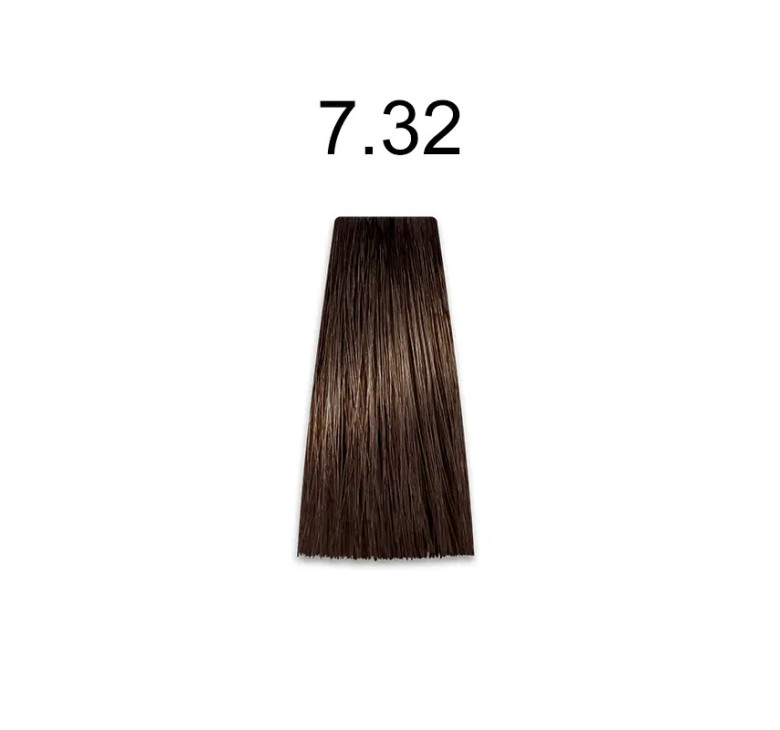 Стійка крем-фарба для волосся Kaaral Baco Permanent Hair Color 7.32 золотисто-фіолетовий блондин 100мл