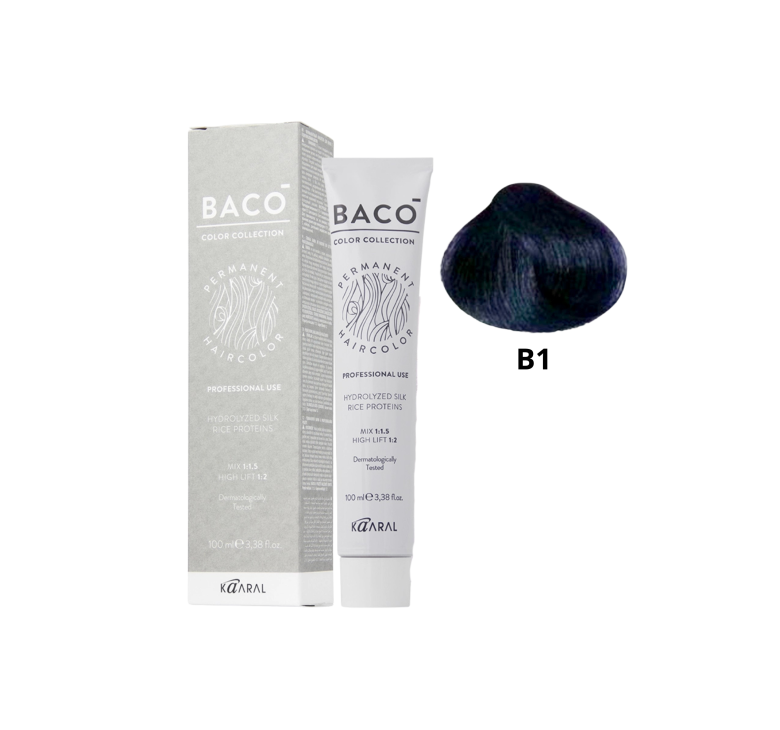 Коректор Kaaral Baco Permanent Hair Color BW1 Синій 100мл